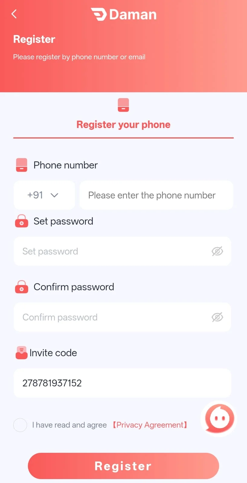 Daman Game Registration Guide